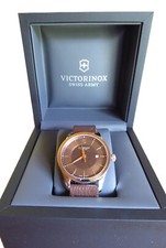 Victorinox Armbanduhr Alliance braun Lederarmband Swiss Made