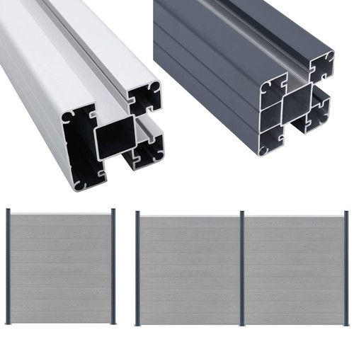 Zaunpfosten aluminium stahl - aluminium,