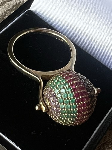 Jade jagger rainbow disco ring - rainbow,