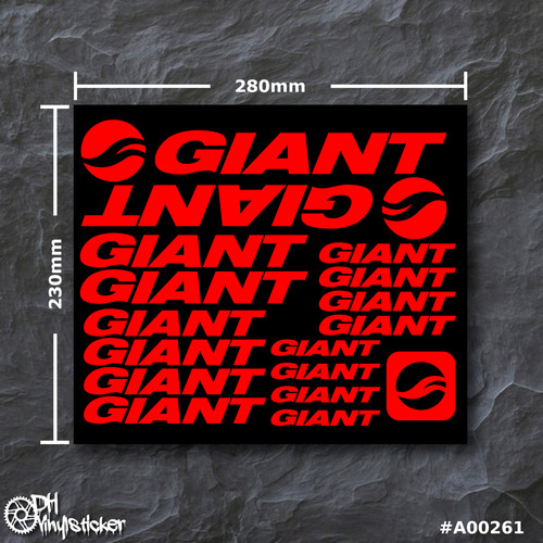 Giant stickersatz rot - stickersatz, |