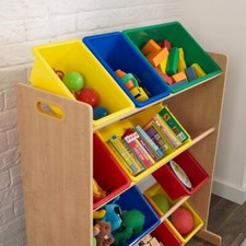 KidKraft® Regal bunt, mit Aufbewahrungsboxen HxBxT 92x83x48cm