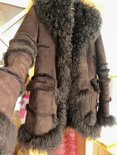 🌸🌸🌸Damen Lammfell Jacke Mantel  Braun/Edel 🌸🌸🌸