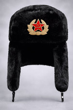 Russische Fellmütze Abzeichen