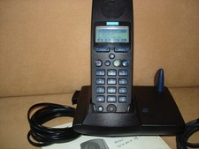 Siemens Gigaset Telefon 3010 mit Basis in grau und Mobilteil 3000 Comfort