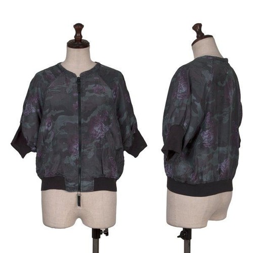 Seiden blouson blumenmuster - seiden,