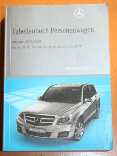 Mercedes tabellenbuch 2008 - mercedes,