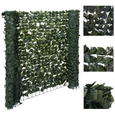 B-Ware Balkonsichtschutz, Buchenhecke Sichtschutz Windschutz, 300x100cm dunkel