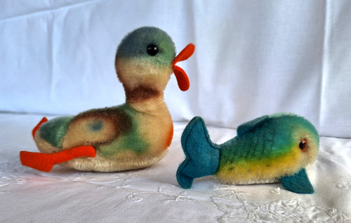 Steiff ente und fisch - ente,
