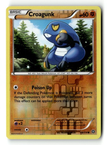 Pokemon karte croagunk - karte, xy