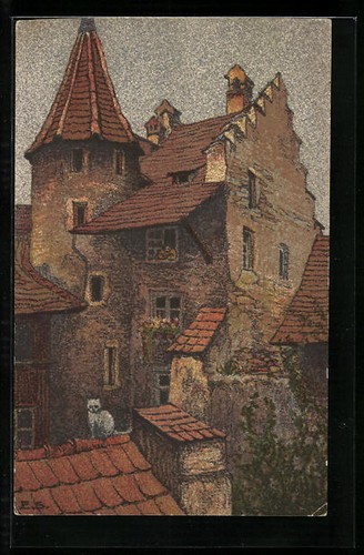 Künstler ernst e - künstler-ak,