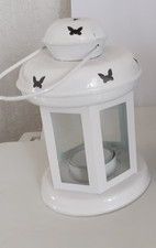 Ikea Roter Laterne 21cm Windlicht Gartenlampe weiß