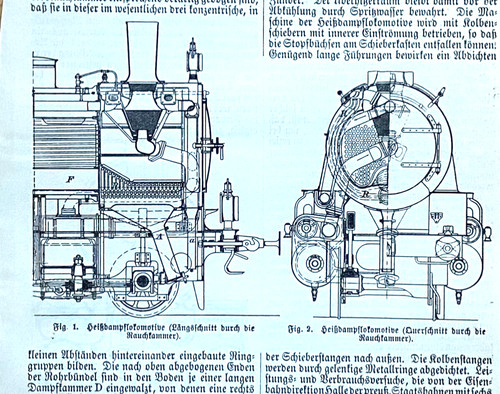 Alte lithographie lokomotive - lithographie,,