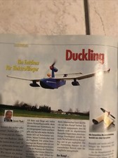 Bauplan für Elektroflugzeug Duckling, 110 cm Spannweite