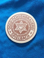 Bierdeckel Gold Ochsenbrauerei - Spielbach