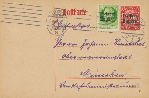 Bayern ortsstempel regensburg - ortsstempel,