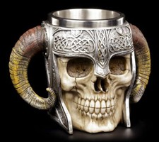 Wikinger Totenkopf Krug -
