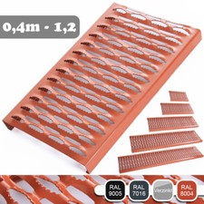 Dachtritt Steigtritt Kaminpodest Laufrost 40-150cm - 4x Farben