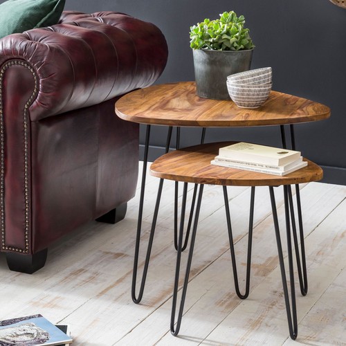 Finebuy 2er set beistelltisch - set,
