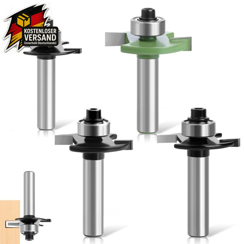 Fräser set für oberfräse - set, 4