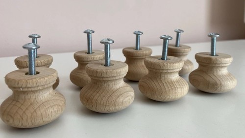 Holz rundknöpfe schrankgriff - holz,