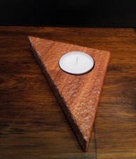 Teelichthalter Kerzenhalter Holz Cumaru Handwerkskunst rustikal Deko Geschenk