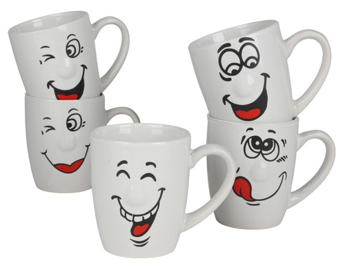 12x kaffeebecher smile - "smile", 300ml