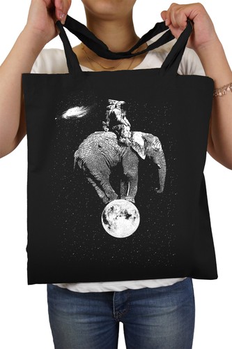 Space elephant stoffbeutel - space,
