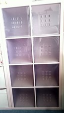 IKEA LEKMAN Box blau-lila