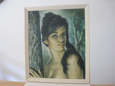 JH LYNCH TINA ORIGINAL 60er GERAHMTER GROSSER DRUCK IKONISCH RETRO VINTAGE TRETCHIKOFF