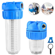 10" 5" Wasserfilter Vorfilter System Hauswasser Zisterne Brunnen Pumpe 1" Zoll