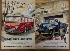 MAGIRUS-DEUTZ Prospekt 1953 RARITÄT KEIN NACHDRUCK Faltprospekt 4x Seiten DIN A4