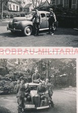 H532 Fotos Frankreich Saint-Leu-la-Forêt Wehrmacht Kommandeurswagen PKW Stander