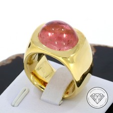 Wert 10.900,- Turmalin Ring 585 / 14 Karat gelb Gold Gr. 53 xxyy