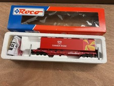 Roco H0 AC 47633 - Einheitstaschenwagen DB - mit Langnese Auflieger in OVP
