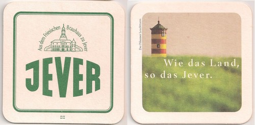 Jever alter bierdeckel wie - jever,