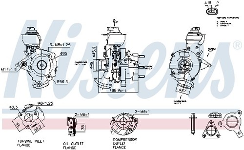 Nissens 93854 lader - 93854, aufladung