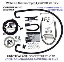 Webasto Thermo Top E 4,2kW Standheizung Diesel Universal Einbausatz +12V START