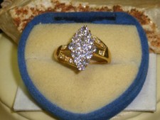 Tansanit Diamant massiv Ring