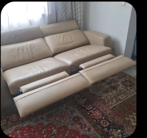 Sofa sitzer leder fuß - leder.,