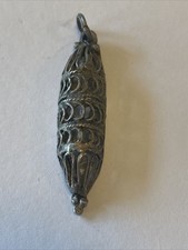 Antik Silber Mezuzah Gehäuse