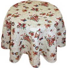 Tischdecke Weihnachten Rund