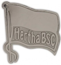 Hertha BSC Berlin Magnet Metall - Fahne - silber Kühlschrankmagnet HBSCB