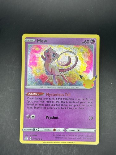Mew 011 025 holo - holo, rare
