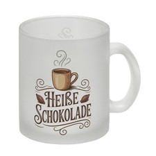 Heiße Schokolade Glas Tasse