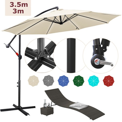 Sonnenschirm uv schutz - sonnenschirm, 3/3.5m
