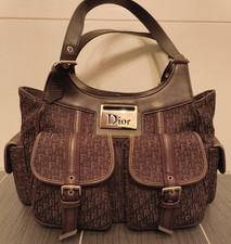 Dior Diorissimo Handtasche Monogramm Canvas Leder Vintage Shoulder Bag