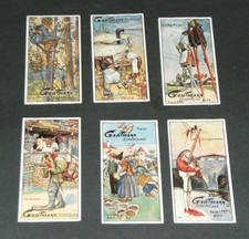 6 Sammelbilder Kaufmannsbilder Gartmann Serie 533 ,,Humoristische Tierbilder"