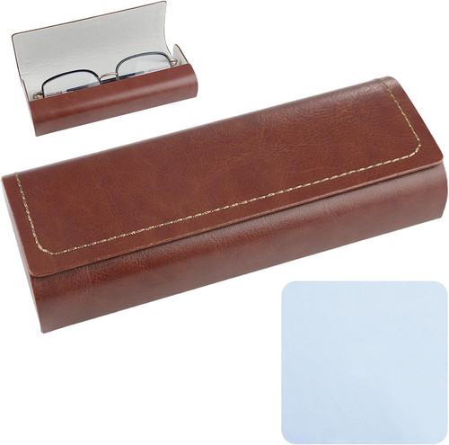 Brillenetui hardcase leder - brillenetui,
