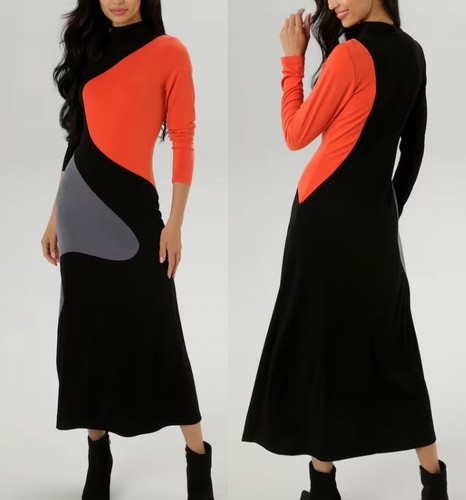 Neu stretchjersey midi kleid - neu:,