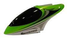 Baldachin grün und weiß, Spirit RC Modellhubschrauber (Walkera S#10 Hubschrauber)